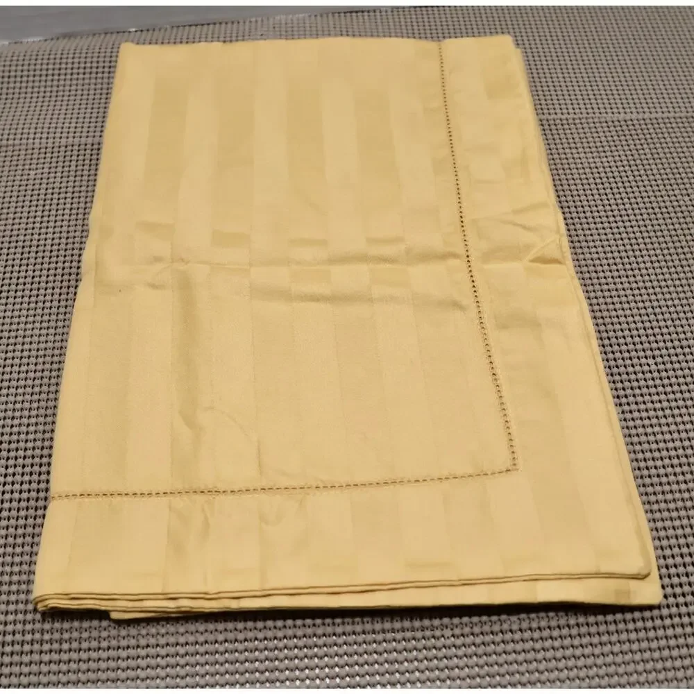 Charter Club EURO Pillowcase 100% Pima Cotton Striped Yellow Sham
